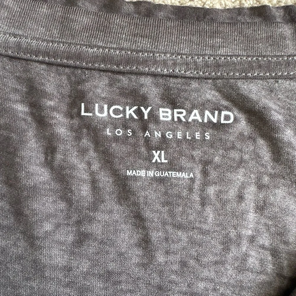 Lucky Brand Gray Crew Neck Tee - Picture 2 of 2